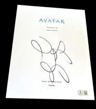 ZOE SALDANA SIGNED AUTOGRAPH MOVIE SCRIPT AVATAR BECKETT BAS AUTO COA RARE D picture
