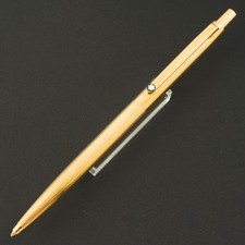 Authentic Vintage 1970s Montblanc S-Line Slim Gold Ballpoint Pen Modern Fit picture