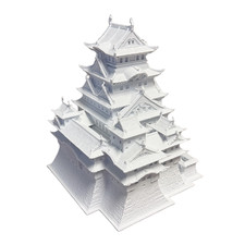 Himeji Castle Statue Japan – Detailed White Japanese Architectural Model picture
