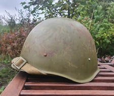 Original Steel Combat Helmet SSH 40 WWII USSR Military Soviet Army RKKA WW2 picture