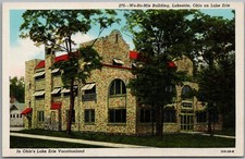 Wo-Ho-Mis Building Lakeside Ohio Postcard D813 picture