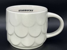 Starbucks 2023 14 Oz Mermaid Mug Siren Scales Pearl White Shimmer picture