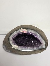 5LB 9 Oz Natural BRAZILIAN Geode Quartz  Crystal Specimen 🟣 SALE  picture