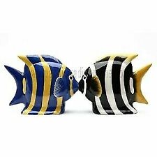 Angel Fish Magnetic Ceremic Salt and Pepper Shakers picture