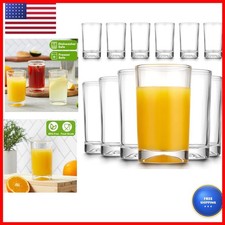 Mfacoy Set of 6 Juice Glasses 5.5 oz Drinking Glasses Clear picture
