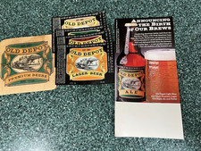 Dallas County Brewing Co OLD DEPOT Unused (4) Labels, OLD DEPOT Coaster and Tent picture