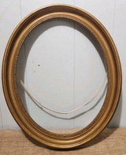 Vintage Oval Picture Frame Gold Wood 23.5 X 20 For Image 20 X 16 picture