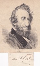 Edward Bulwer-Lytton 1833 Autograph Signature Writer Politician Great Britain picture