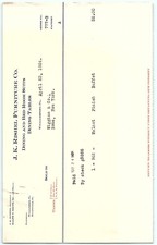 1924 J.K. Rishel Furniture Co. Williamsport PA Billhead picture