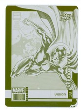 2020-21 Upper Deck Marvel Annual #16 Vision - 1/1 Yellow Printing Plate Tier 3 picture