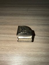 Vintage Yellowstone National Park Old Faithful Metal Match Holder Souvenir picture