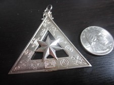 Sterling Silver  Masonic Jewel  solid sterling silver picture