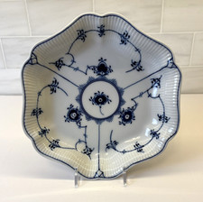 Royal Copenhagen Blue Fluted Plain 1/2195 Scalloped Serving Dish 9