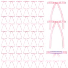 Daifunli 60 Pcs Coquette Bow, Pink Bow Birthday Party Decor, 4 x 5.5 Inches S... picture