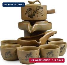 Chinese Gongfu Tea Gift Set, Service Automatic Stone-Mill Design Handmade Cerami picture