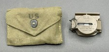 1959 US Army Military Lensatic Compass Waltham Precision Vietnam Era w/ Case picture