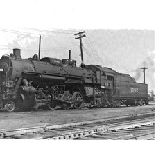 Vintage Illinois Central Railroad IC Steam Locomotive 1562 Photo 2-8-2 Mikado picture