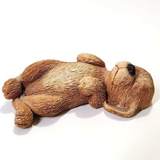 Vtg Sandicast 1986 Lil Snoozer Stone Critters Dreamer S16 Puppy Dog S. Brue 3.5