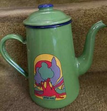 VINTAGE PETER MAX ENAMEL COFFEE TEAPOT by Ernest John picture