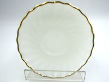 Vintage Fire King Gold Trim White Teacup Saucer Plate  USA picture