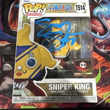 Funko Pop Signed One Piece Sniper King 1514 Figure New Sealed PSA picture