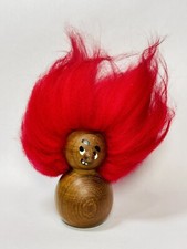 RARE Arne Basse Denmark MCM Teak Troll Red Hair picture