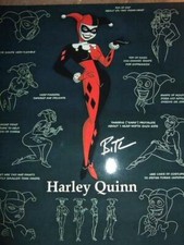 ❌ Batman Mr Joker Harley Quinn Bruce Timm Signed includes COA 8x10 inch picture