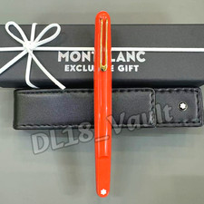 MONTBLANC M by Marc Newson Orange Fountain Pen Gold Tone Luxury w/ Case & Box picture