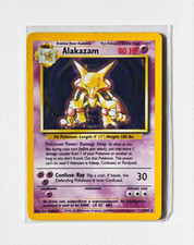 Alakazam 1/102 - Holo Rare - Base Set - 1999 Pokemon WotC Vintage - LP picture