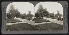 Photo:St. Paul Minnesota Indian Mounds 1923 Park Scene Stereo View picture