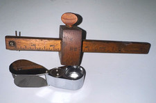 Antique Original STANLEY  Wooden Marking Gauge Carpenter's Rule 1800’s mark  picture