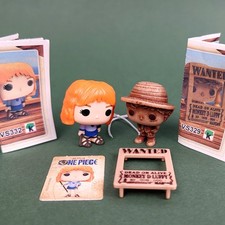 Top NEW Set Luffy Wanted (VS329) + Nami (VS332) Kinder Joy One Piece NEW 2BPZ picture