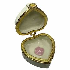 Lenox Fine China Heart Shaped Hinged Trinket Box A Perfect Gift picture