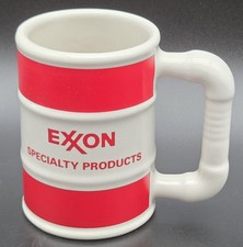 Vintage Kingwood Oil Barrell Coffee Mug Exxon Radiant Oil Co Made in USA picture