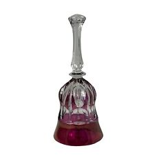 Echt Bleikristall Ruby Flash 24% Lead Crystal Bell West Germany 8 inches Tall picture