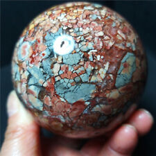 RARE 482G 70mm Natural Polished ibis Jasper Crystal Ball Healing A3894 picture