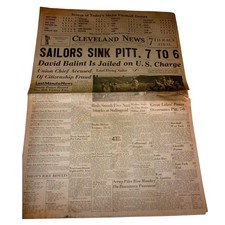 Vintage Oct 10 1942 Cleveland News Newspaper WWII Stalingrad Football Final picture