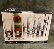 Shot Glass/Dessert Cups New Set of 6: Stylesetter Octavia Clear 2oz 3 3/8