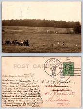 Earlington Kentucky Rifle Range USS Louisiana Postmark RPPC Postcard AT7 picture