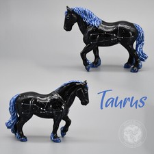 Custom M1 Clydesdale Stablemate Breyer Horse - Taurus Constellation Pony - 1:32 picture