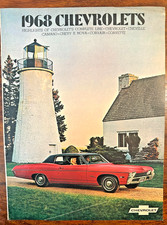 1968 Chevrolet Car Dealer Sales Brochure Chevelle Camaro Corvette Corvair NOVA picture