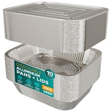 Aluminum Pans With Lids HALLOWEEN THANKSGIVING PARTY LEFTOVERS picture