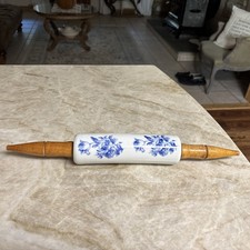 antique porcelain rolling pin picture