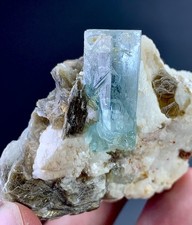 Aquamarine Crystal With Specimen From Pakistan  430 Carat picture