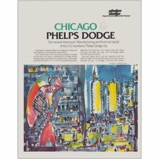 1971 Phelps Dodge: Chicago Busiest Inland Port Vintage Print Ad picture