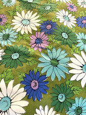 Vintage Cotton 70s/80s Tablecloth 50