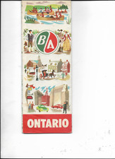 VINTAGE MAP -------1958-----ONTARIO---BRITISH AMERICAN OIL picture
