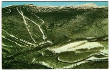 Mt. Mansfield Ski Slopes Stowe Vermont Aerial View c1960s Postcard picture