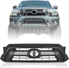 Front Grille Grill Compatible with Toyota Tacoma (Black, 2012-2015 Tacoma) picture