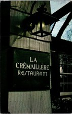 Vtg Banksville New York NY La Cremaillere French Restaurant Unused Postcard picture